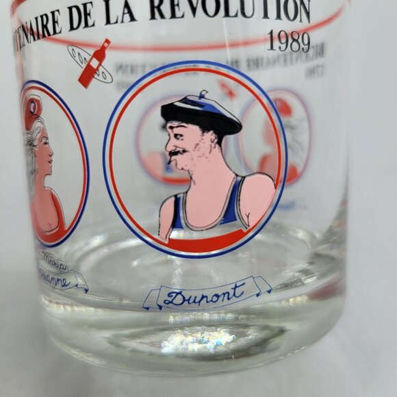 Cerve Bicentenaire De La Revolution 1789-1989 Blown Glasses Marianne Dumont - Picture 5 of 12
